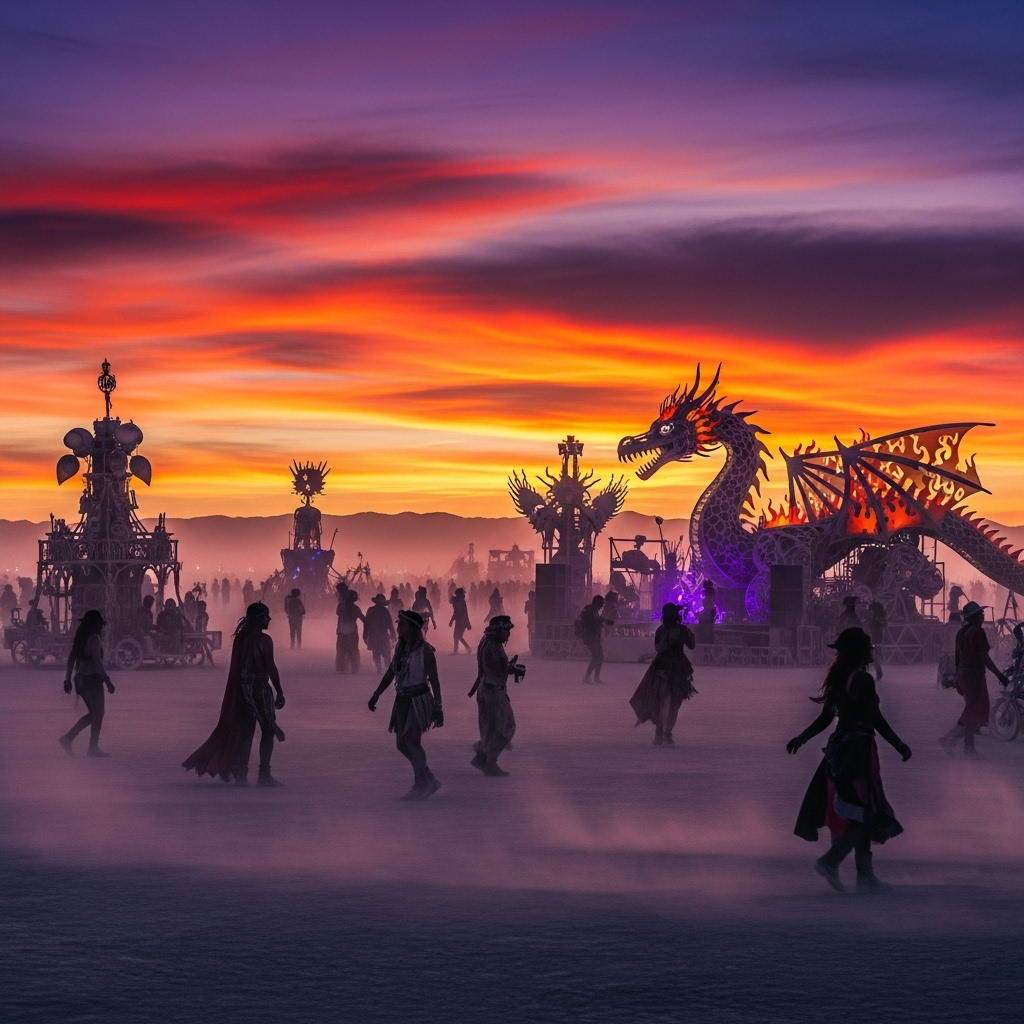 Burning Man: ekstrawagancja, wolność i wyraz artystyczny